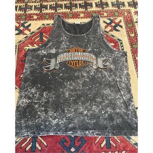 Vintage Harley Davidson Tank Top Black XL Phil Petersons Miami Florida 90s